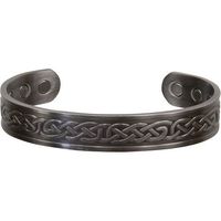 WaterCanyonBooksGifts Celtic Knots Antique Silver Color Copper Magnetic Bracelet