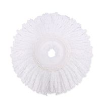 360 Rotating Cleaning Mop Head Replaceable Magic Mop Easy Spinning Floor Spin Mop Accessories Household Cleaning Tool Mop (white)