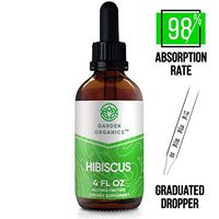 Garden Organics - Hibiscus Alcohol Extract, Organic Hibiscus (Hibiscus Sabdariffa) Dried Flower (4 Fl Oz)