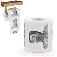 Aisoway Hillary Funny Open Mouth Toilet Paper Roll Prank Tissue Bathroom Supplies