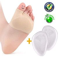 Metatarsal Pads, Gel Sleeves Forefoot Cushion Pads, Fabric Soft Foot Care Ball of Foot Cushions for Bunion Forefoot Mortons Neuroma Blisters Callus Supports Metatarsalgia Pain Relief (Metatarsal Pads)