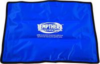 Tempthera Reusable Hot and Cold Gel Packs for Therapy, Wrap for Pain Relief (Back, Shoulder, Neck, Arm, Leg) - 22 x 13 Inch (Medium Size) - 1 Count - Blue