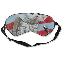 Mr. Pebbles The First Cat in Space Sleeping Eye Mask Blindfold Relax Sleep Travel Light Blocking Eye