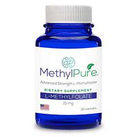 MethylPure Methyl Folate (5-MTHF) - Clinical Strength L-Methylfolate 15 mg - (30 Capsules) - Activated Vitamin B9 Folate Supplement to Support MTHFR Gene Variant - Natural Supplement