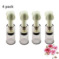 Careshine Vacuum Nipple Sucker Manual Nipple Correction Cup Nipple Enlargement Enhancer Small Size 4 Pack