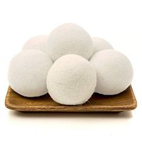 Dryer Balls,Organic Wool Reusable Natural Fabric Softener,Reduces Drying Time and Save Energy Laundry Dryer Ball(M,6Packs)