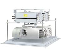 CGOLDENWALL Projector Lift Motorized Projector Mount Hanger Projector Ceiling Mount Adjustable Mounting Bracket Double Motors with Fixing Plate Max Load 44lb (Running Distance:100cm/39.37inches)