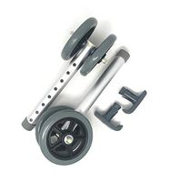 Top Glides Heavy Duty Bariatric 5" Walker Wheel Kit with Free Flexfit Universal Ski Glides