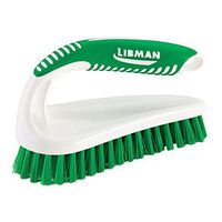 Libman Commercial 57 Power Scrub Brush, Polypropylene, 7" x 2.5" scrubbing Surface, Green and White (Pack of 6)