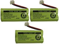 Replacement Battery BT184342 / BT284342 for Many GE/RCA Cordless Telephones (See Description) (3-Pack)