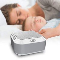 Sleep Soothers Sound Machine, Natural White Noise Machine Sleep Therapy with 5 Soothing Sounds TF Play Night Lights Timed Shutdown Lithium Battery Charging