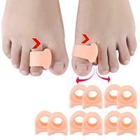 10 PCS Toe Spacers Gel（1st/2nd Toe）Silicone Toe Separators Spreaders Bunion Corrector Toe Stretcher for Men and Women