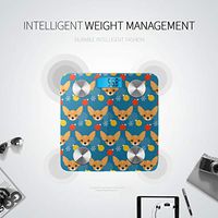 Bluetooth Wight Scales Cartoon Cute Funny Pet Dog Chihuahua Scale for Body Weight Body Fat Composition Monitor Analyzer with Smartphone App for Body Management-396 Lbs