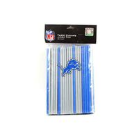 Jim Kelly Inc Detroit Lions 100 Count Team Color Straws