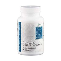 Wise Woman Herbals – Gentian & Ginger Capsules - All-Natural Digestive Function Support Supplement for Normal Healthy Digestion, Natural Aid for Occasional Upset Stomach, Acid Indigestion and Gas