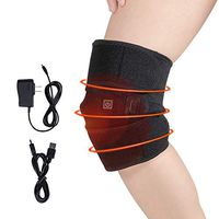 Heat Knee Brace Wrap Support, Hot and Cold Therapy Heating Pad for Arthritis Thighs Leg Cramp Muscle Pain Relief