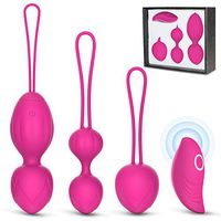 Kegel Balls for Tightening, Ben Wa Balls for Women Pelvic Floor Strengthening Device and Bladder Control Exerciser (Rose Red, 3 Balls)