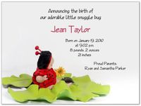 Little Ladybug Birth Announcements - Set of 20