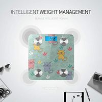 Bluetooth Scales Digital Weight Beautiful Lively Fashion Animal Pet Cat Wight Scales Body Fat Composition Monitor Analyzer with Smartphone App for Body Management-396 Lbs