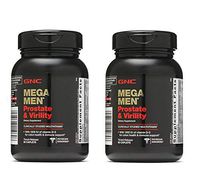 GNC Mega Men Prostate and Virility Multivitamin with Saw Palmetto Lycopene (2 Pack - 180 CAPLETS)