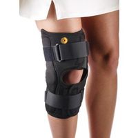 Corflex CoolTex Anterior Closure Wrap Around Hinged Knee Brace-L - Open Popliteal