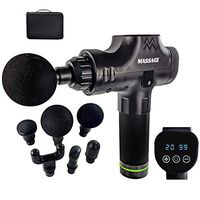 POEO Muscle Massage Gun, Electric Handheld Muscle Fascia Massager Wireless Deep Tissue Massage Fitness Device for Relief Muscle Soreness Cramping Tightness Beautifully