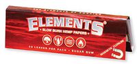 Elements Ultra Thin Rice Rolling Papers - 74mm 1 1/4 Size - (6)