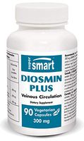 Supersmart - Diosmin Plus 300 mg - Artery Health, Circulation and Vein Support, Blood Circulation Supplement | Non-GMO - 90 Vegetarian Capsules