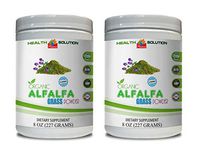 Organic Immunity Supplement - Organic Alfalfa Grass Powder - Alfalfa Non GMO - 2 Cans 16 OZ (112 Servings)