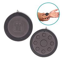 Nikken 1 PowerChip Medallion Charm - 1450, Black, Magnetic Therapy Far Infrared, Reduce Stress Fatigue Soreness, EMF Electromagnetic Frequency Protection Blocker, 900-1000 Gauss, Kenko