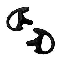 2 Right Small BLACK FLEXIBLE SEMI CUSTOM EAR MOLD INSERT RUBBER GEL EARPIECE Police Patrol Duty Gear