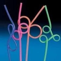 24 Pc Pack -Loop Crazy Straws - Plastic Reusable Straws - Assorted