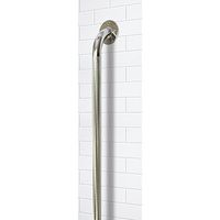 Essential Medical Supply Chrome Knurled Grab Bar, 18 Inch