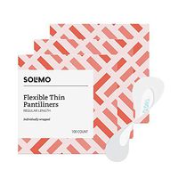 Amazon Brand - Solimo Flexible Thin Pantiliner, Regular Length, 300 Count