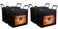 QTY4 VMAX MR147-155 12V 155AH AGM Deep Cycle Batteries for 48V 48 Volt Electric Trolling Outboard Motors