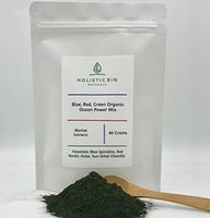 Marine Superfood Daily Power Shot by Holistic Bin - Raw Organic Blend of Hawaiian Spirulina, Icelandic Dulse, Sun Dried Chlorella - 80 Grams (30 Day Supply)