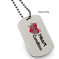 Heart Condition Medical Alert ID Dog Tag