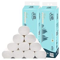 14 Rolls Toilet Paper 4-Ply Home Kitchen Paper Towels Soft White Tissue Bathroom Roll Tissue Paper