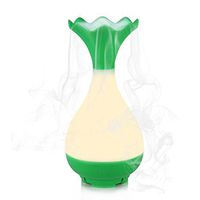 LAFEINA Unique Romantic Portable 95ml Magic Bottle USB Ultrasonic Aromatherapy Humidifier Essential Oil Aroma Diffuser with LED Night Light (Green)