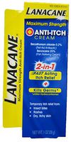 Lanacane Maximum Strength Anti-itch Cream 1 Ounce Instant Itch Relief Last for Hours