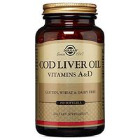 Solgar – Norwegian Cod Liver Oil (Vitamin & D Supplement) 250 Softgels