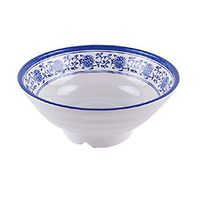 AXZHYX Bowl Bowl Rice Bowl Ramen Bowl Blue and White Orchid Soup Bowl Noodle Bowl Large Bowl Melamine Melamine Tableware Japanese Thick Plastic Bowl Hotel Tableware Home Noodles Boiled Fish Soup Bowl