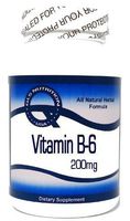 Vitamin B-6 (Pyridoxine Hydrochloride) 200mg 200 Capsules ^GLS