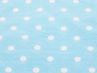 Anyneo Polka Dot Blue Paper Beverage Napkins 60 Count