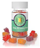 PureBio Organic Hemp-Oil Gummie Bears 500milligram- 25milligram per Gummy - Assorted Fruit Flavors for Natural Relief