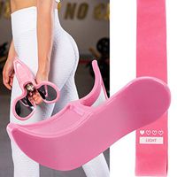 Greengoal Pelvic Floor Muscle Medial Trainer, Inner Thigh Exerciser Hips Muscle Trainer, Bladder Control Device Correction Beautiful Buttocks for Shaping/Fitness/Postpartum Rehabilitation (Pink)
