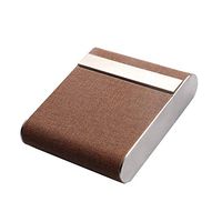Business Cigarette case - Magnetic snap- 20 Cigarettes (Brown)