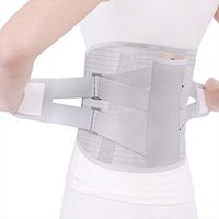 KEOA Lumbar Support Back Brace, Lower Back Pain Relief Herniated Disc Steel Plate Adjustable Support Self-Heating for Men and Women,XL