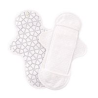 NATURESU Organic Bamboo Cotton Menstrual Sanitary Pads for Women, Certified High-Quality Reusable Fast-Absorbent for Sensitive Skin, Pack of 2, Large Pad