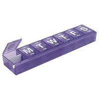 Ezy Dose (7-Day) Pill, Medicine, Vitamin Organizer Box | Weekly, 2 Times a Day, AM PM | Locking Compartments | Colored Lids